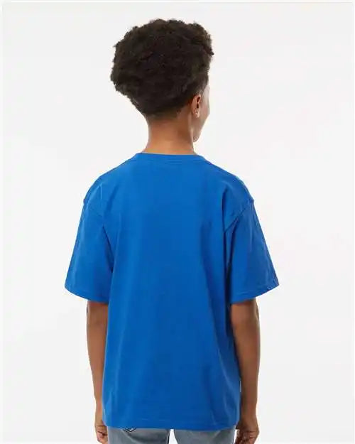 M&amp;o 4850m Youth Gold Soft Touch T-shirt - 4850 - Royal