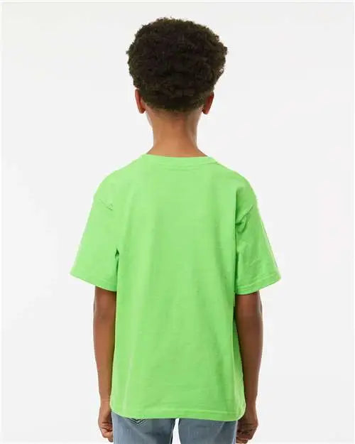 M&o 4850m Youth Gold Soft Touch T-shirt - 4850 - Vivid Lime