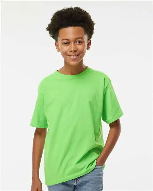 M&o 4850m Youth Gold Soft Touch T-shirt - 4850 - Vivid Lime
