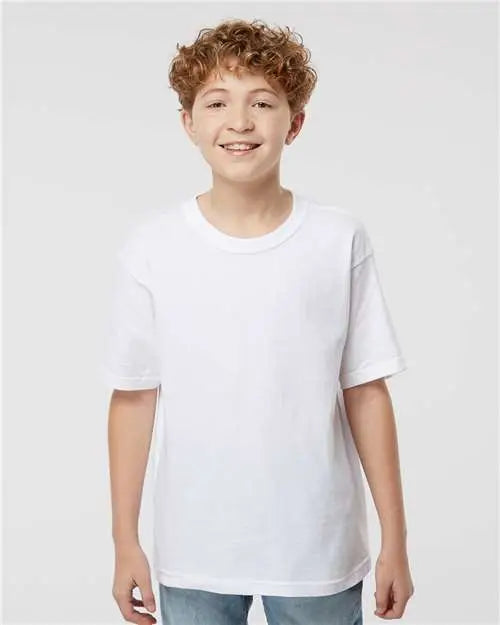 M&o 4850m Youth Gold Soft Touch T-shirt - 4850 - White