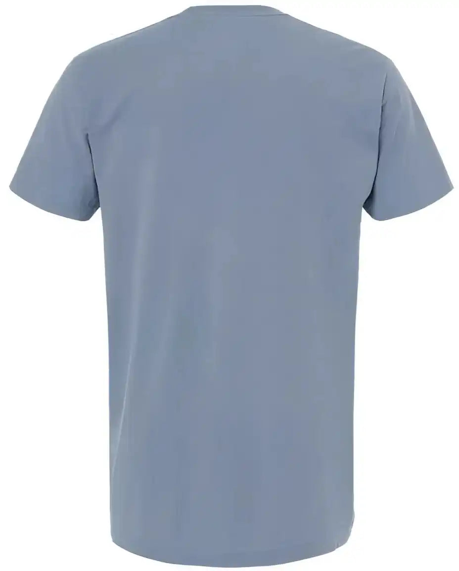 M&amp;o 6500m Unisex Vintage Garment Dyed t Shirt Blue Jean
