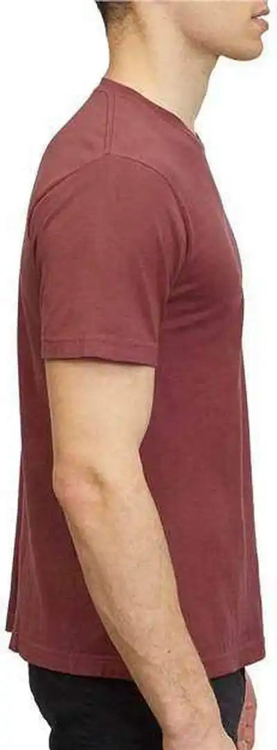 M&amp;o 6500m Unisex Vintage Garment Dyed t Shirt Crimson