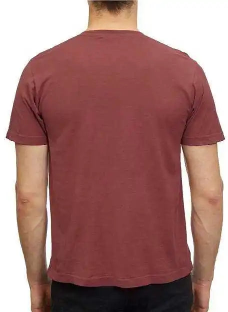 M&amp;o 6500m Unisex Vintage Garment Dyed t Shirt Crimson