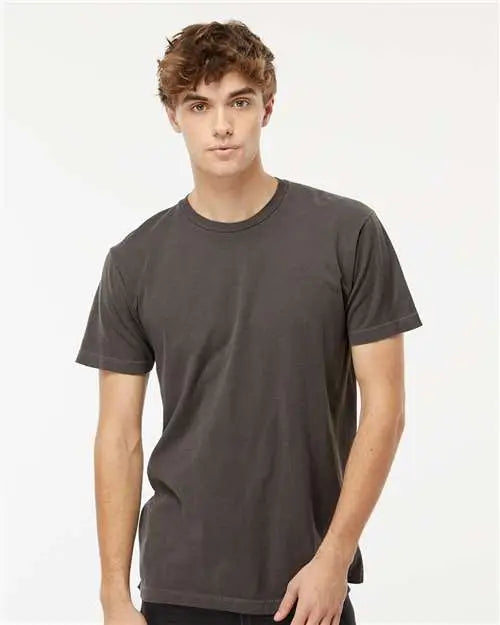 M&o 6500mm Vintage Garment-dyed T-shirt - 6500m - Charcoal