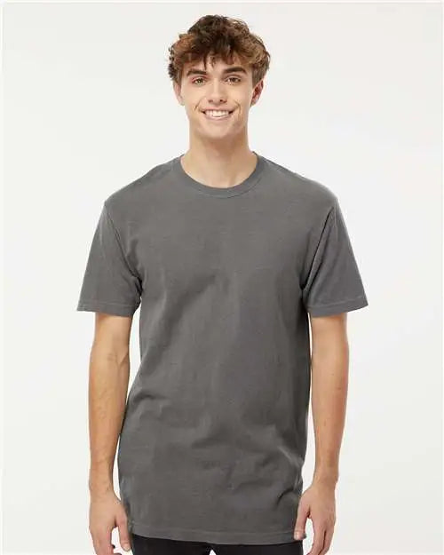 M&o 6500mm Vintage Garment-dyed T-shirt - 6500m - Gray