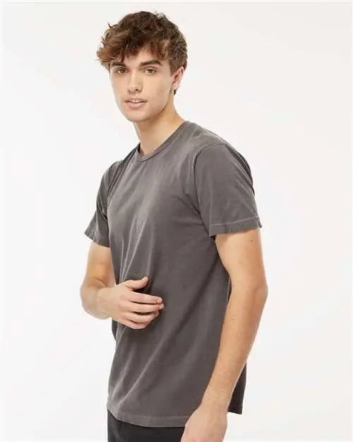 M&o 6500mm Vintage Garment-dyed T-shirt - 6500m - Pepper