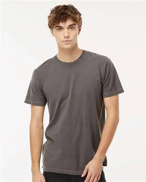 M&o 6500mm Vintage Garment-dyed T-shirt - 6500m - Pepper