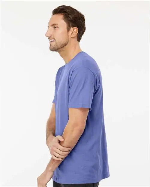 M&o 6500mm Vintage Garment-dyed T-shirt - 6500m - Periwinkle