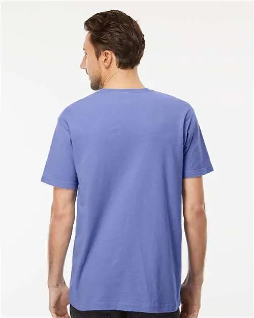 M&o 6500mm Vintage Garment-dyed T-shirt - 6500m - Periwinkle