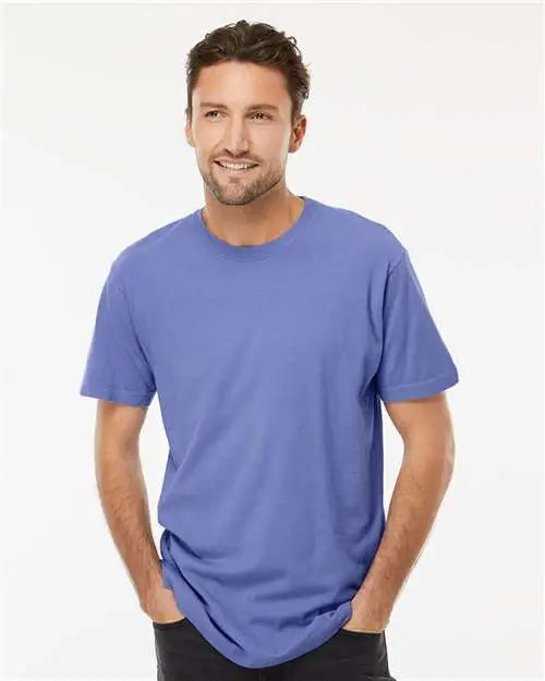 M&o 6500mm Vintage Garment-dyed T-shirt - 6500m - Periwinkle