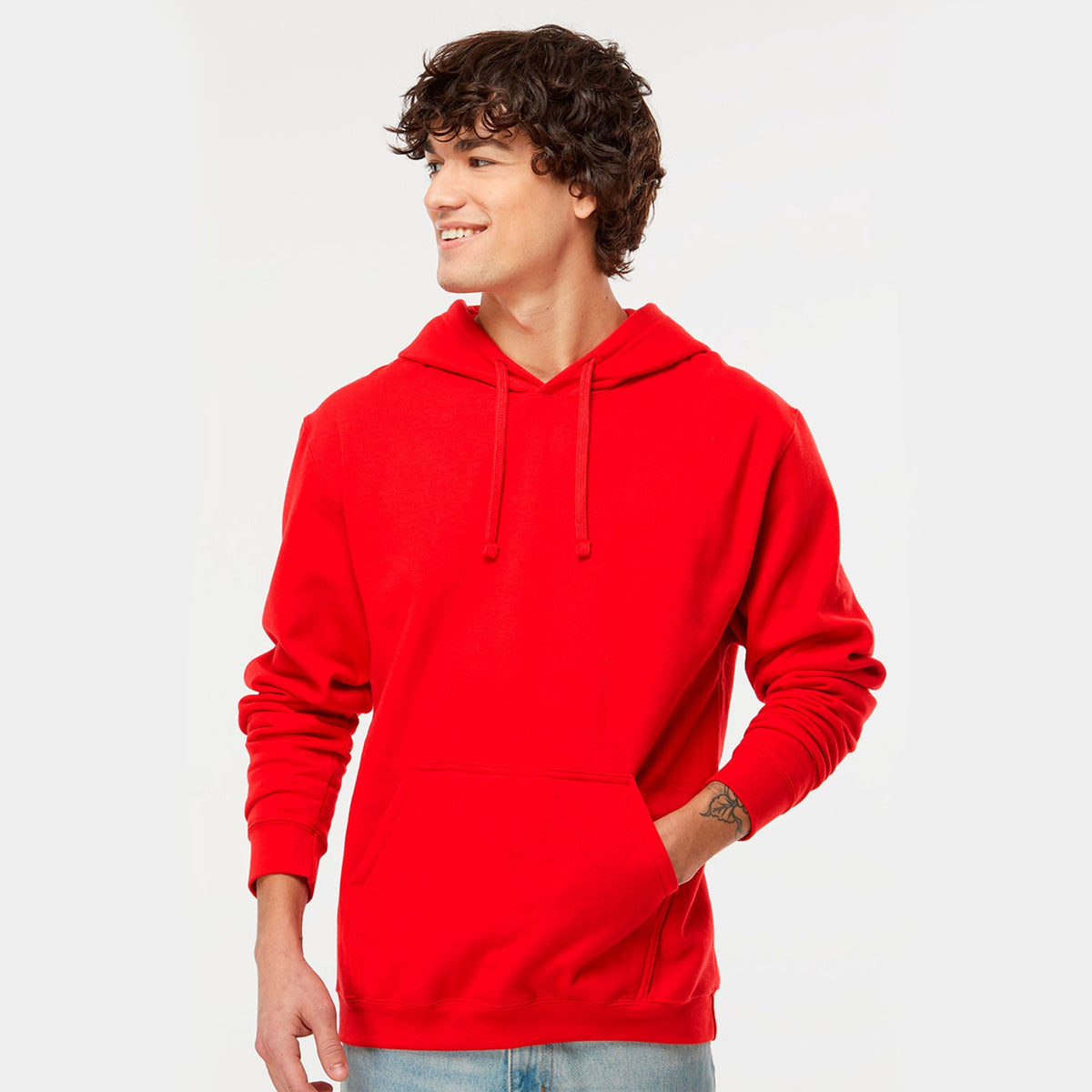 M&o 7800 Unisex Ace Fleece Hooded Sweatshirt - Deep Red