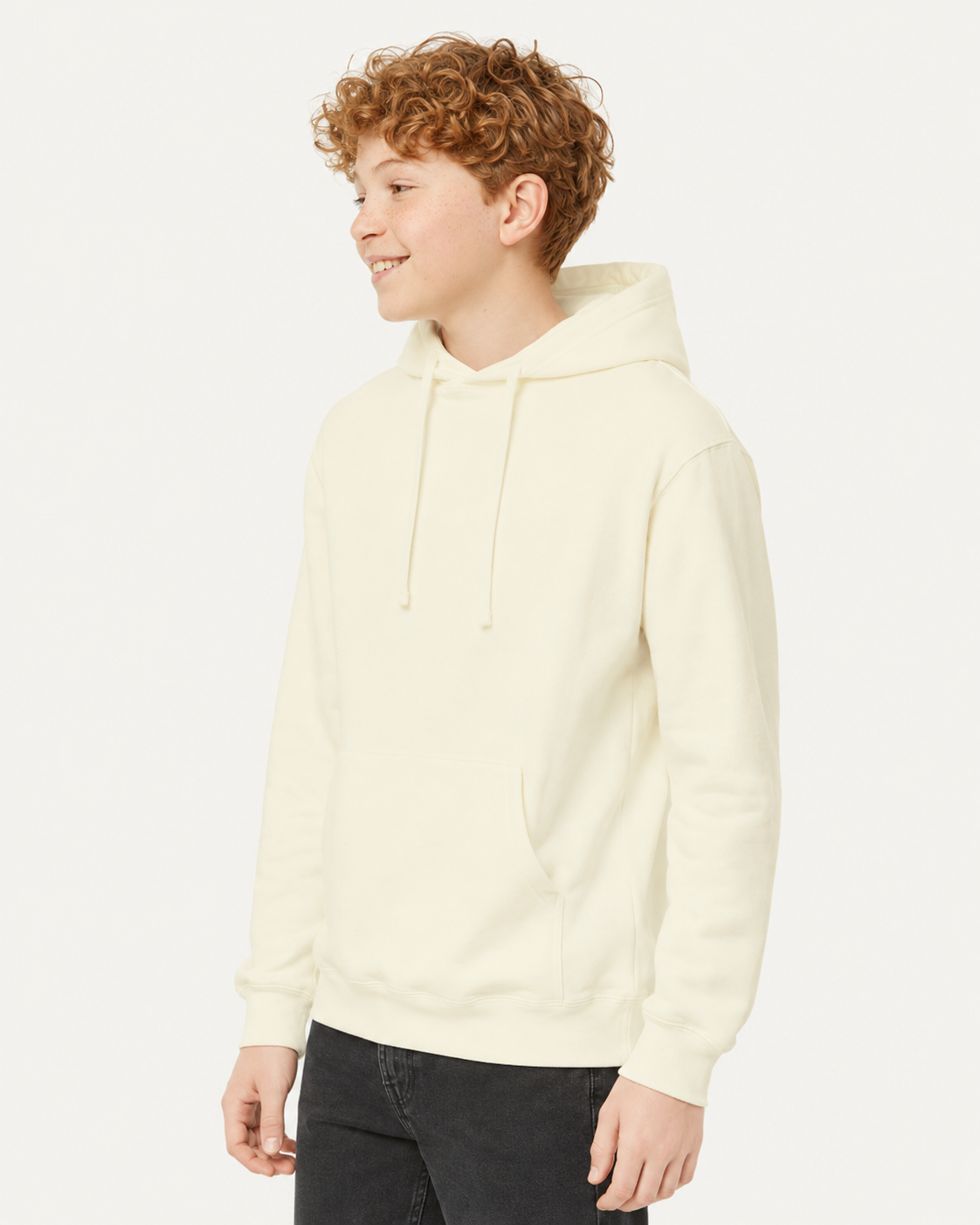 M&o 7800y Youth Ace Fleece Hooded Sweatshirt - Natural