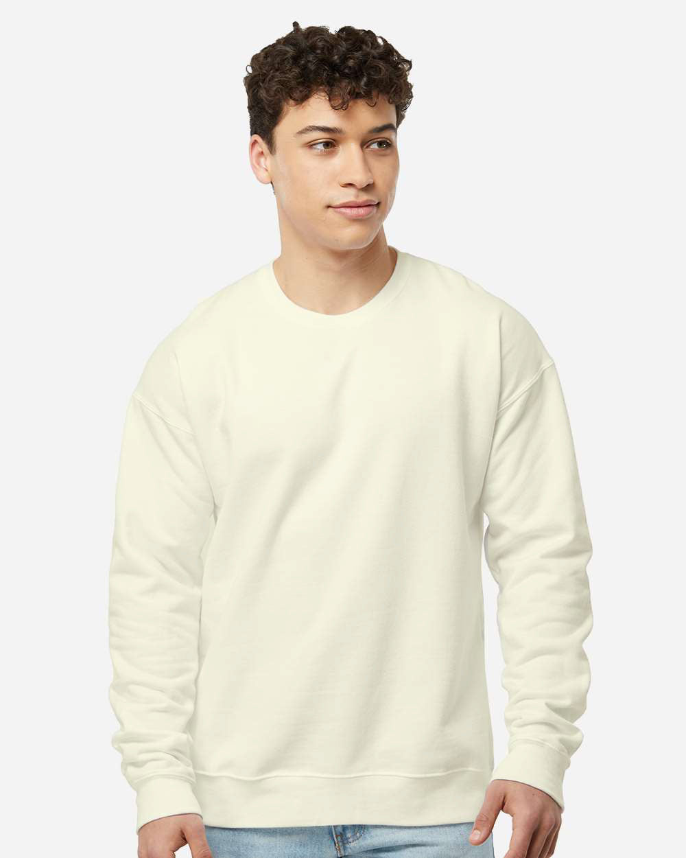 M&o 7810 Unisex Ace Fleece Crewneck Sweatshirt - Natural