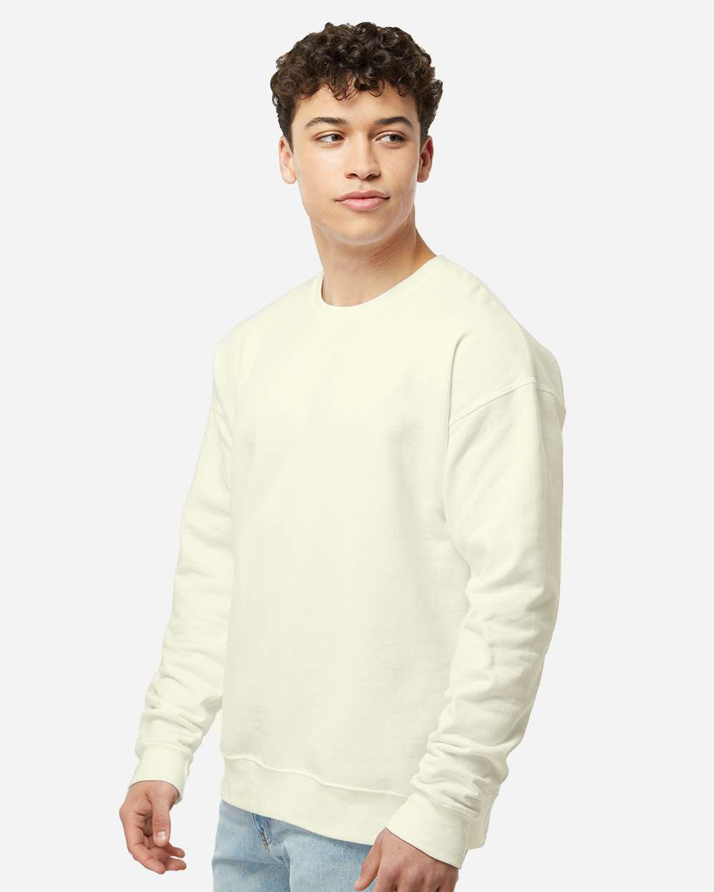 M&o 7810 Unisex Ace Fleece Crewneck Sweatshirt - Natural