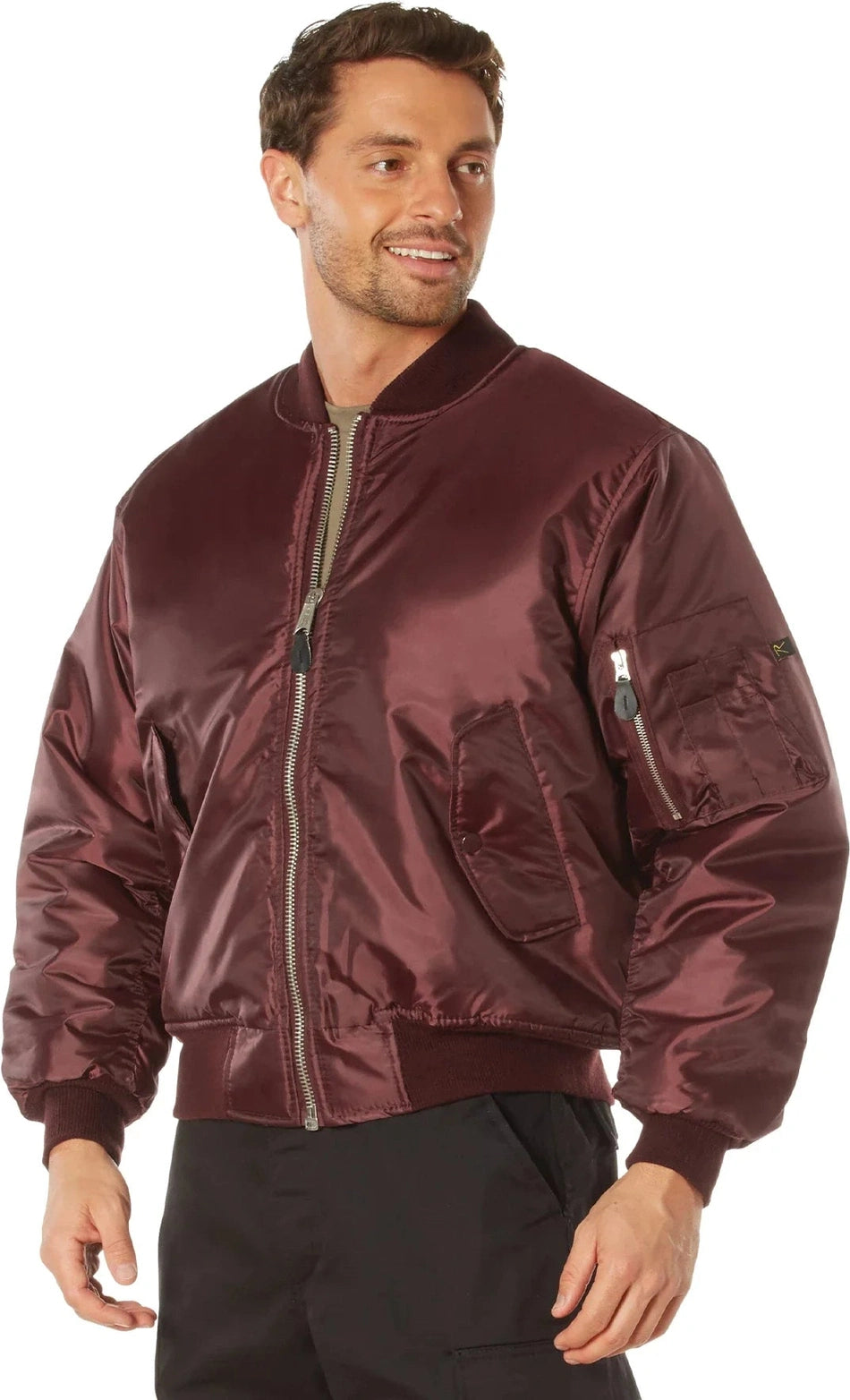 Ma-1 Flight Jacket - Maroon / s