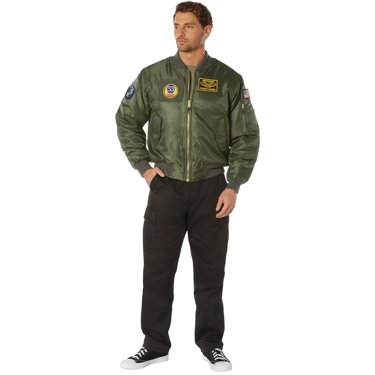 Ma-1 Flight Jacket with Patches