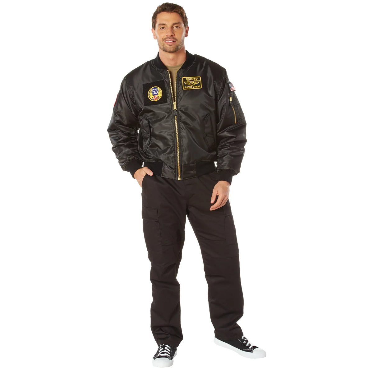 Ma-1 Flight Jacket with Patches