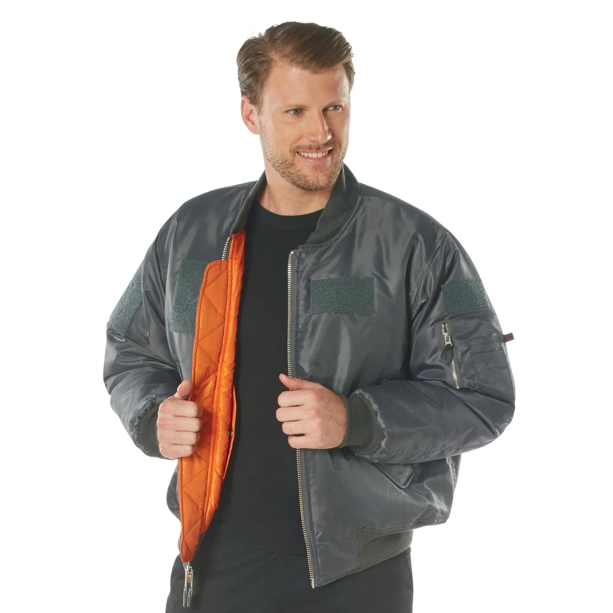 Ma-1 Flight Jacket with Patches