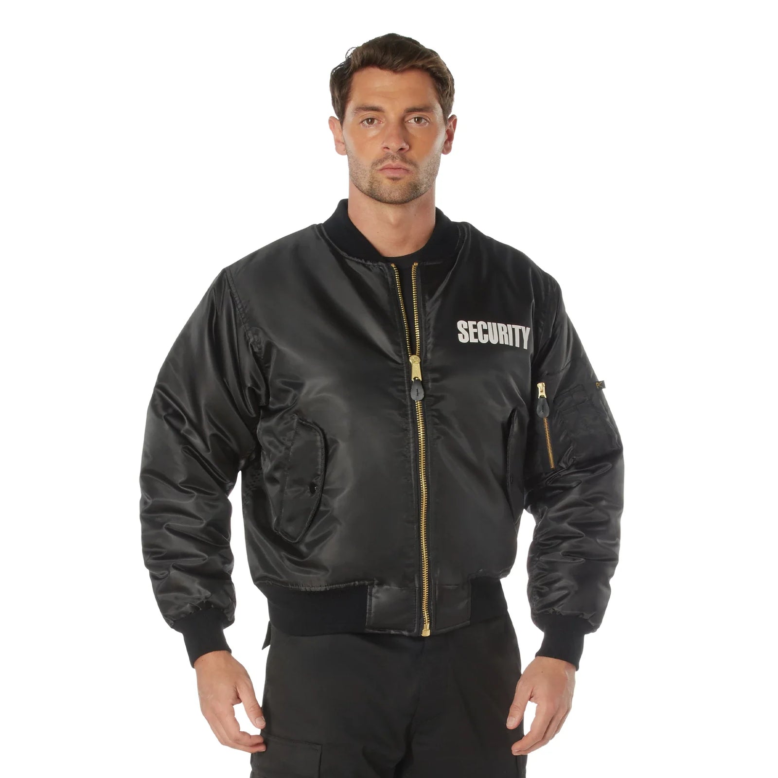 Ma-1 Flight Jacket with Security Print - m