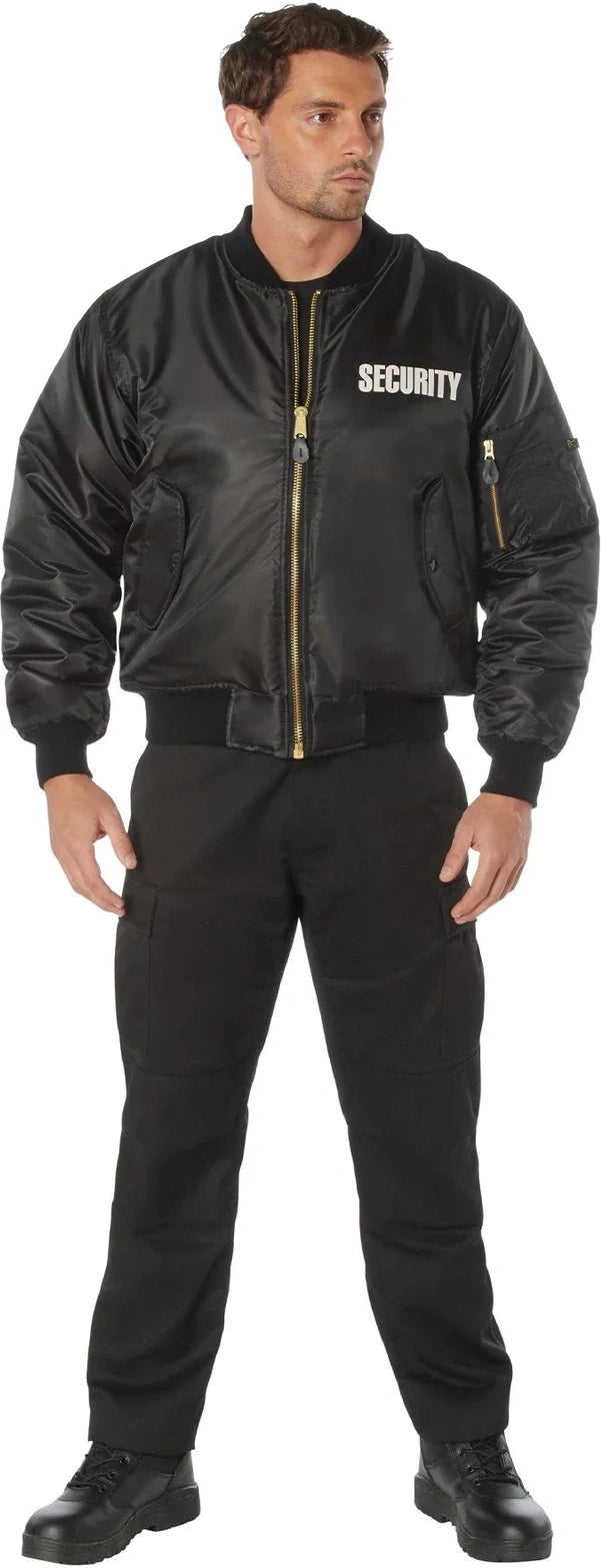Ma-1 Flight Jacket with Security Print