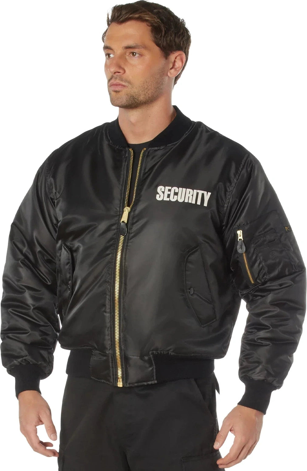 Ma-1 Flight Jacket with Security Print - m