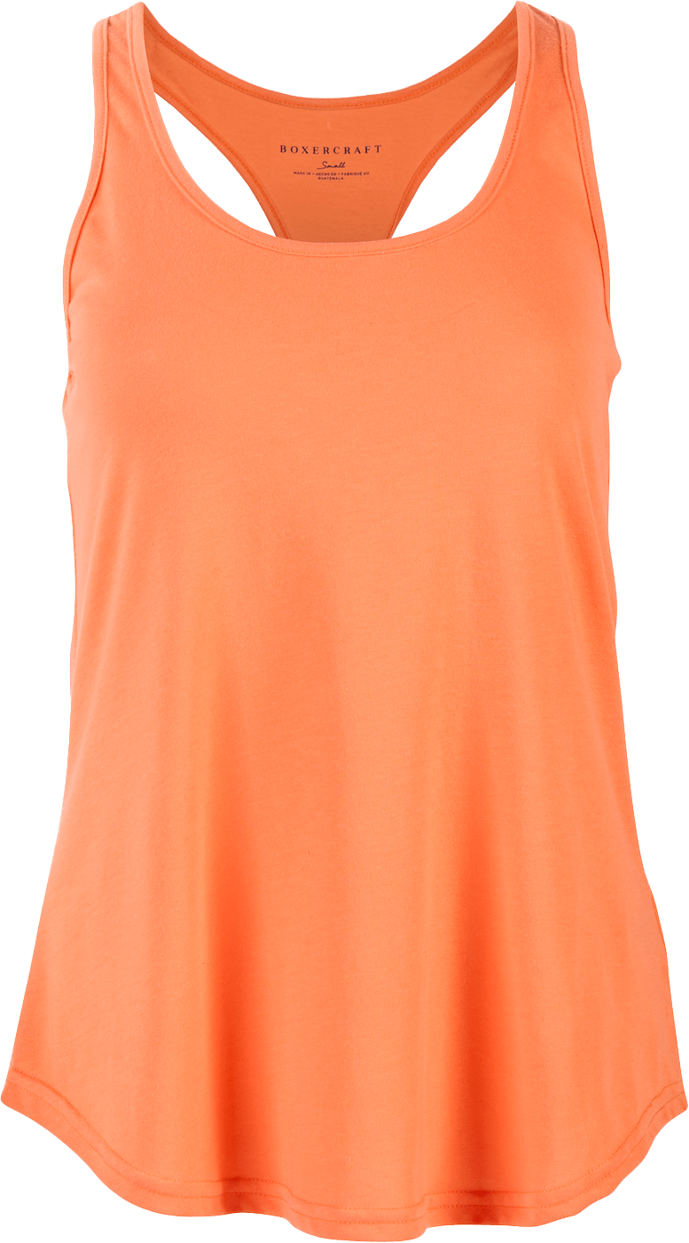 MANDARIN BOXERCRAFT ESSENTIAL RACERBACK TANK T90  grouped