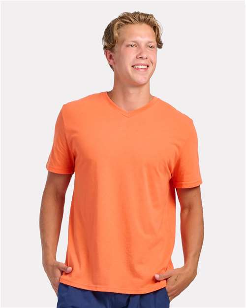 Mandarin High V-Neck T-Shirt - BM2204