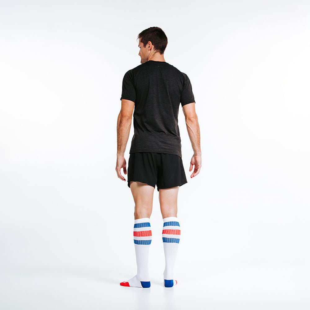 Marathon White Red and Blue Stripe