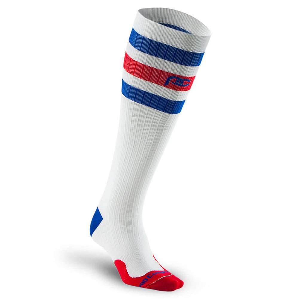 Marathon White Red and Blue Stripe - Xs