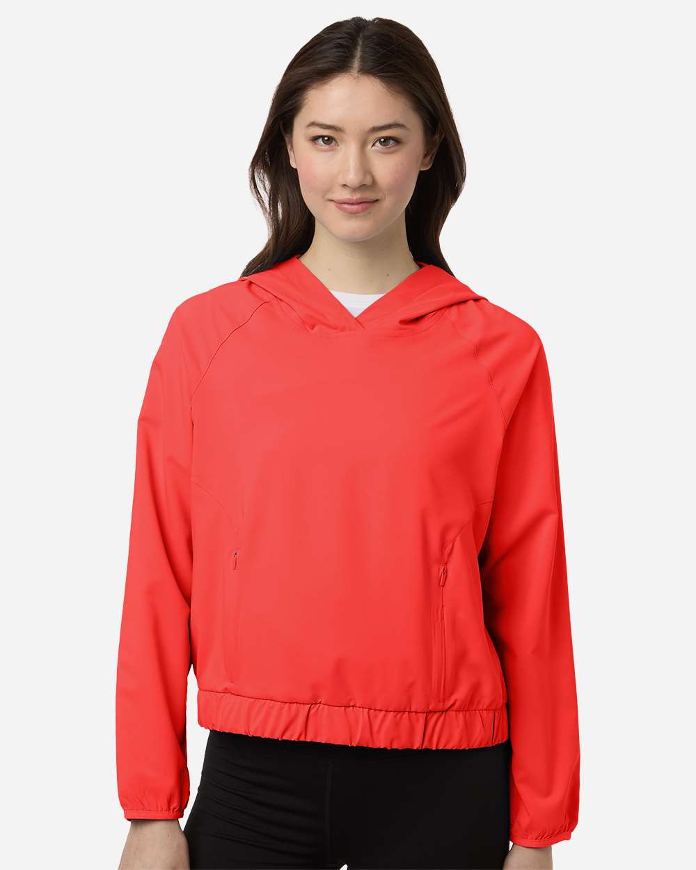 Marina Red Women's UltraUVP Shoreline Long Sleeve Hooded Pullover - CE520LW plain