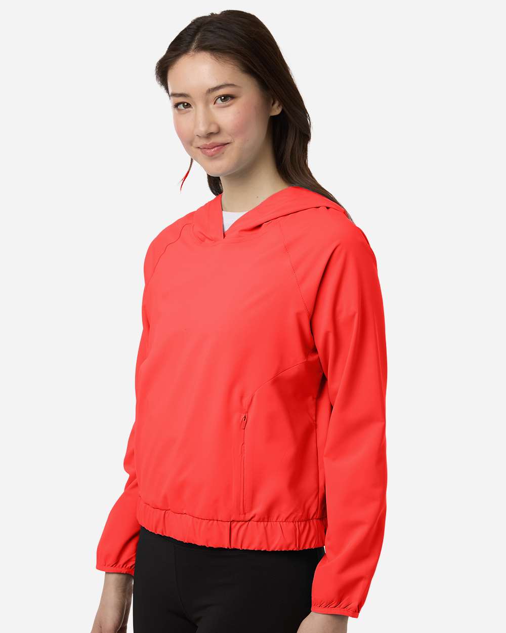 Marina Red Women's UltraUVP Shoreline Long Sleeve Hooded Pullover - CE520LW plain