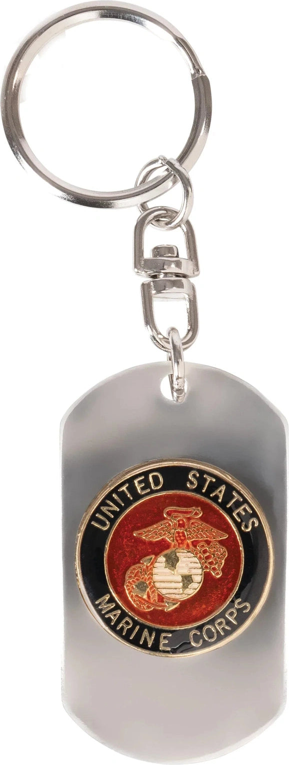 Marines Dog Tag Key Chain