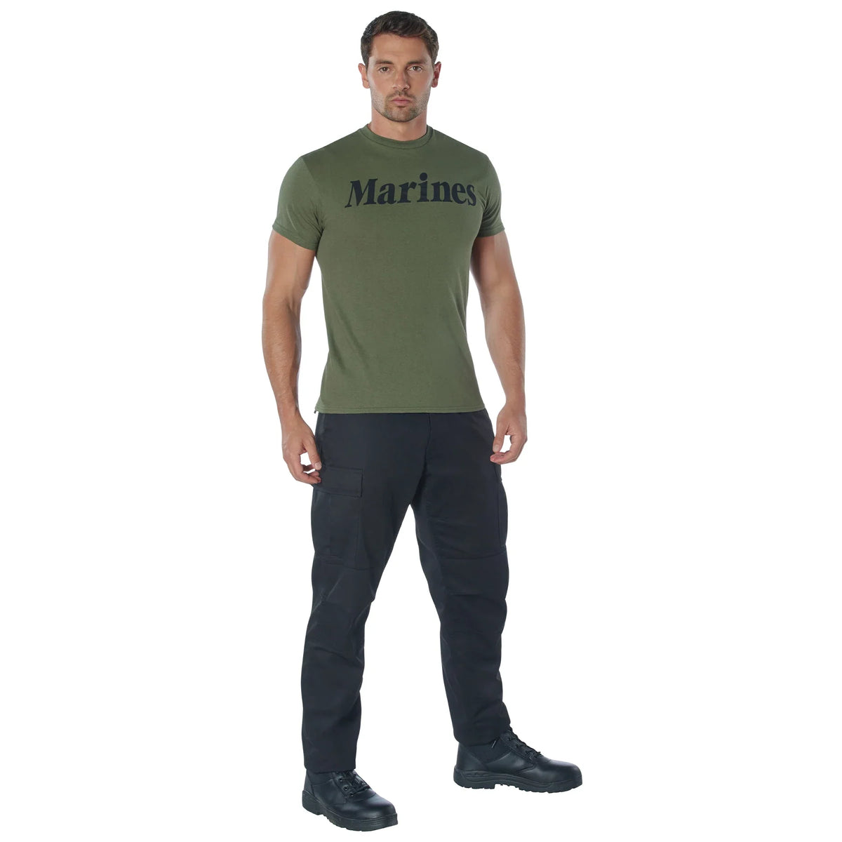 Marines Olive Drab Military Physical Training T-shirt