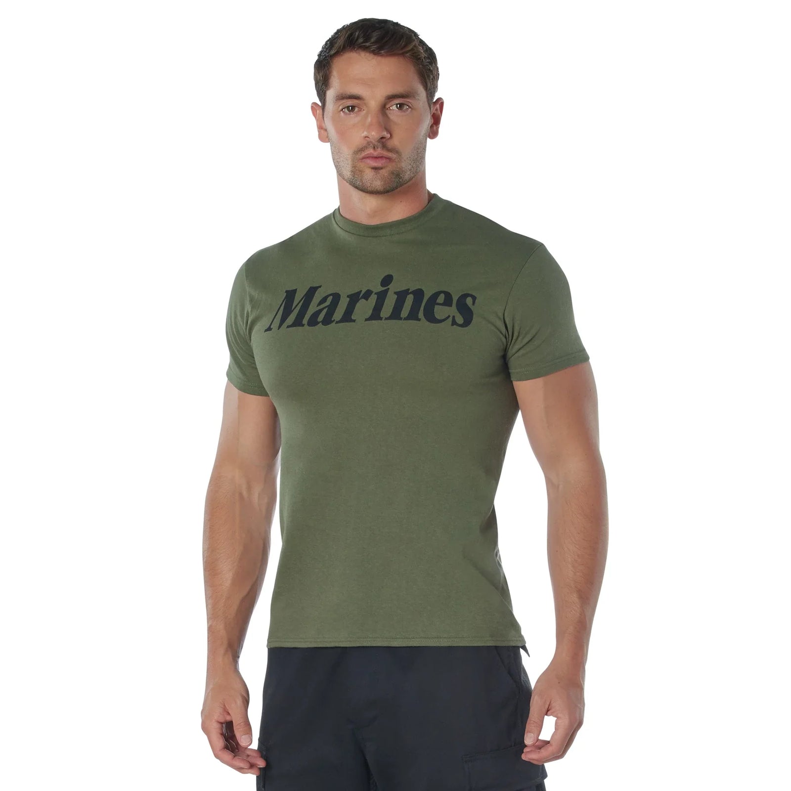 Marines Olive Drab Military Physical Training T-shirt - s