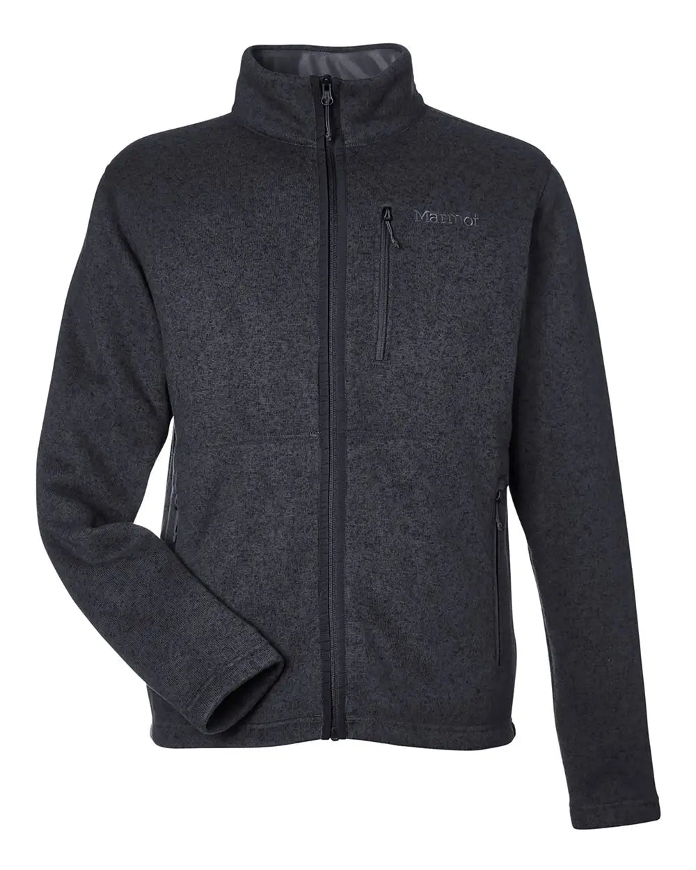 Marmot M16223 Drop Line Fleece Jacket - Black Heather - Adult s