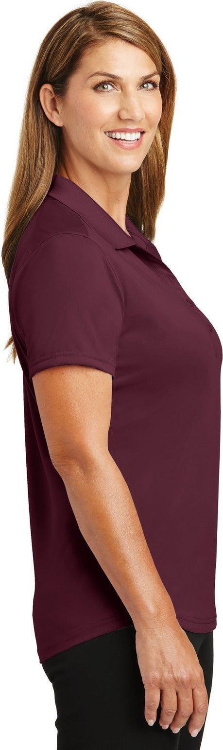 Maroon CornerStone Women's Select Lightweight Snag-Proof Polo. CS419