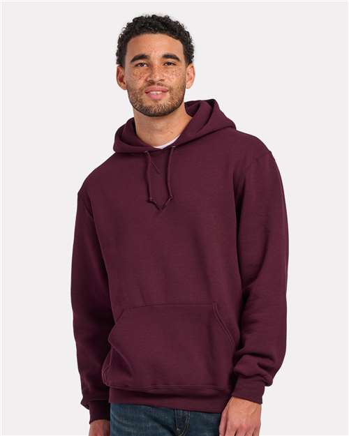 Maroon Fleece Hooded Pullover - BM5302