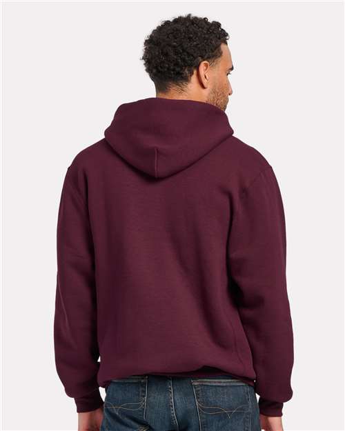 Maroon Fleece Hooded Pullover - BM5302
