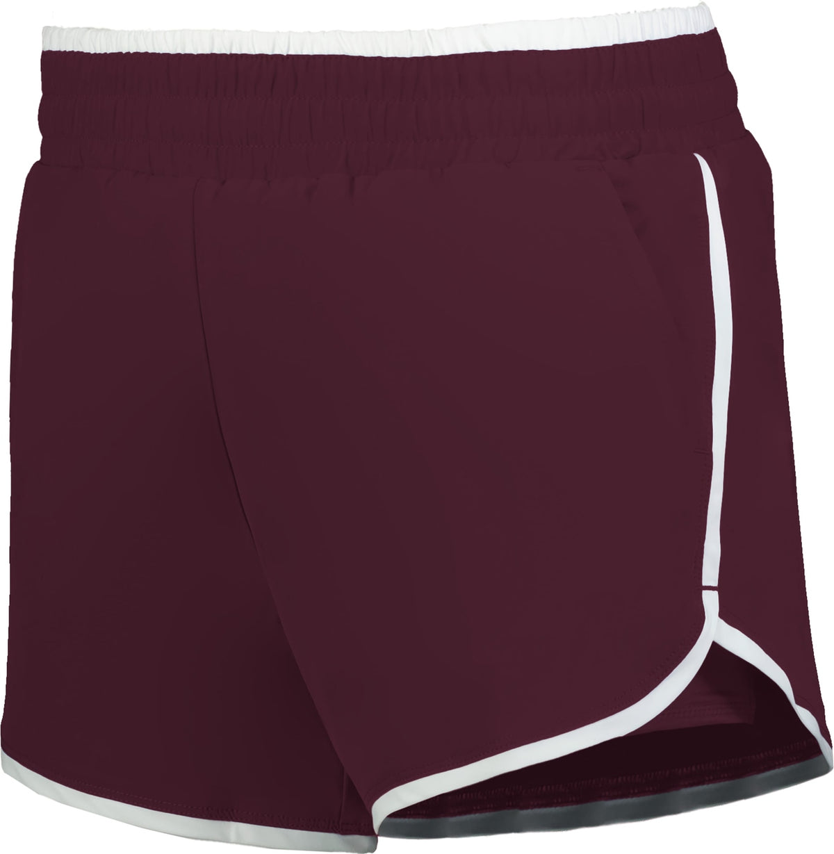 MAROON (HLW) GRLS DOUBLE COURT SHORTS