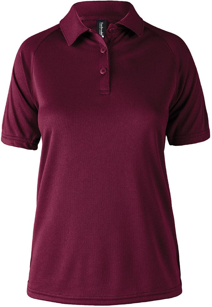 Maroon Ladies Team Polo  grouped