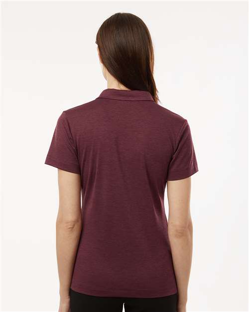 Maroon Melange Women&#39;s Performance Mélange Polo - 4HM00L