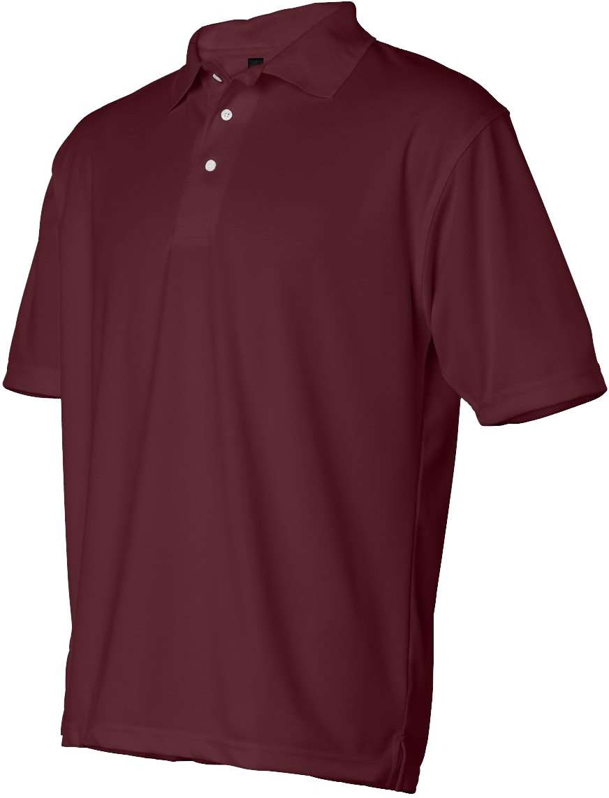 Maroon Moisture Free Mesh Polo - 0469