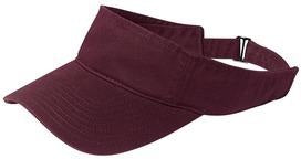 Maroon Port Authority Enzyme Wash Fashion Visor. C840