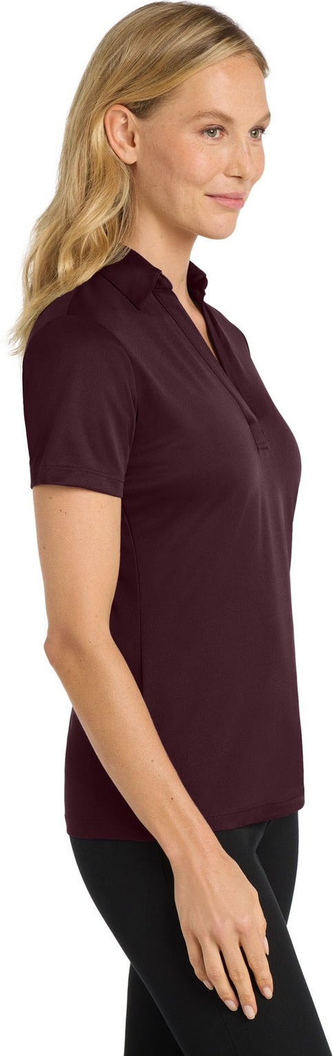 Maroon Port Authority Women's Silk Touch Performance Polo. L540