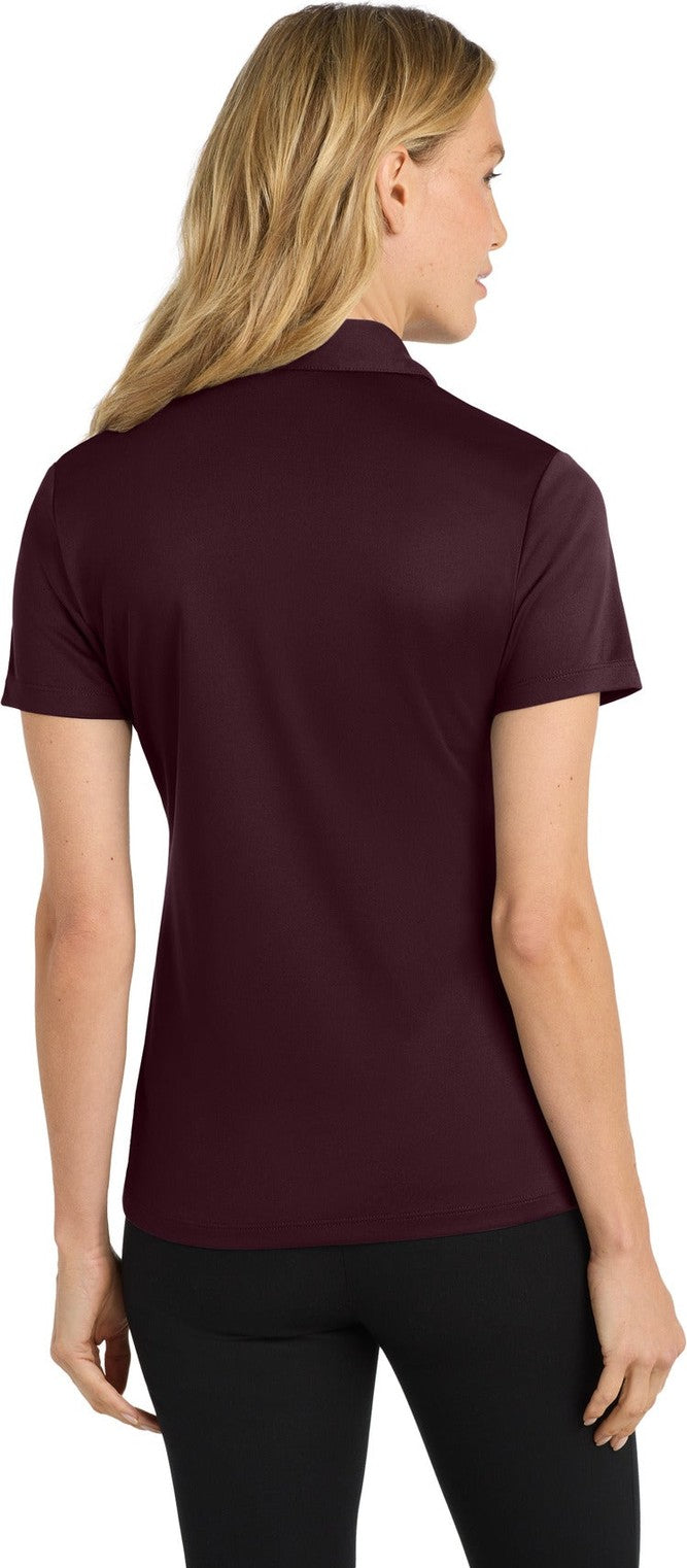 Maroon Port Authority Women's Silk Touch Performance Polo. L540