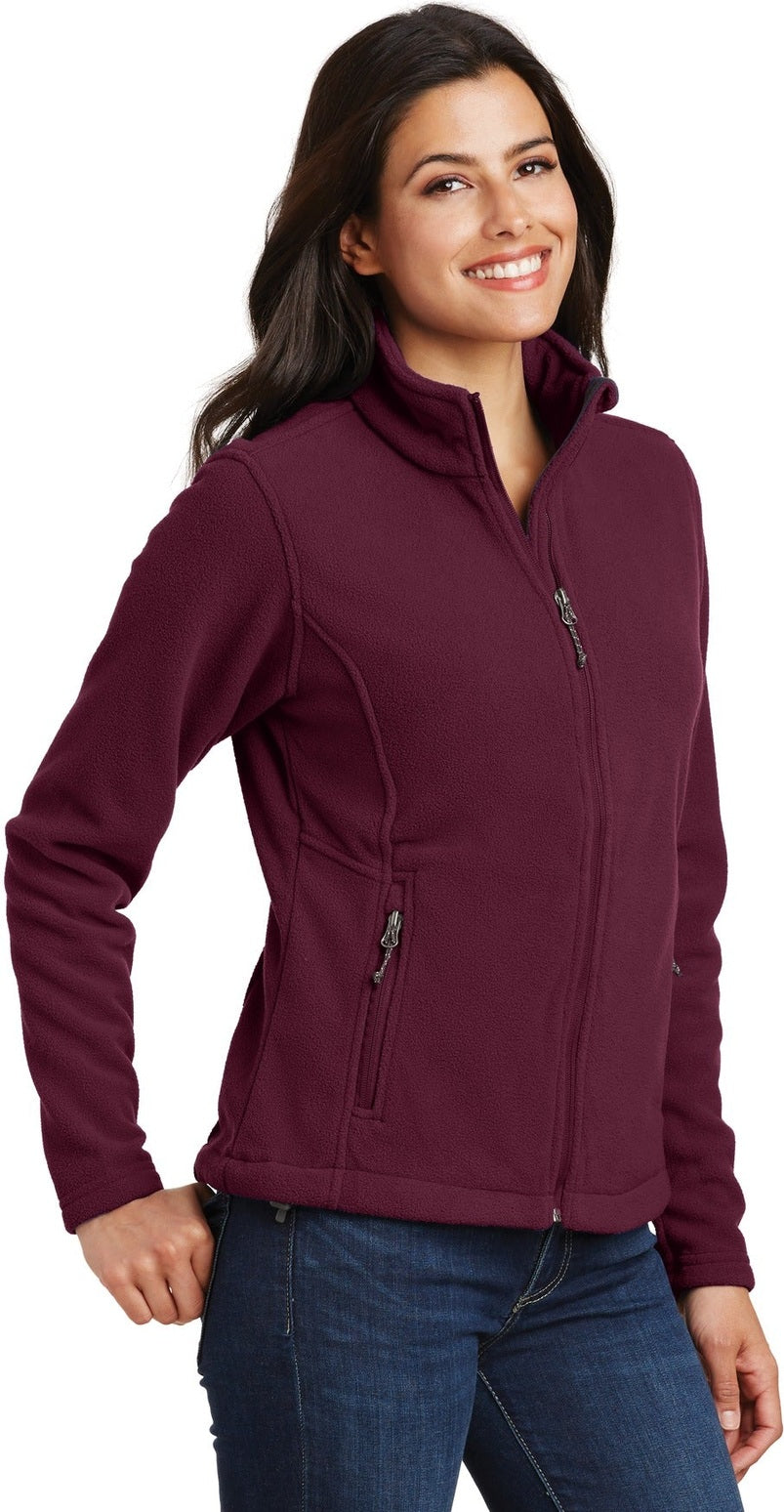 Maroon Port Authority Women's Value Fleece Jacket. L217