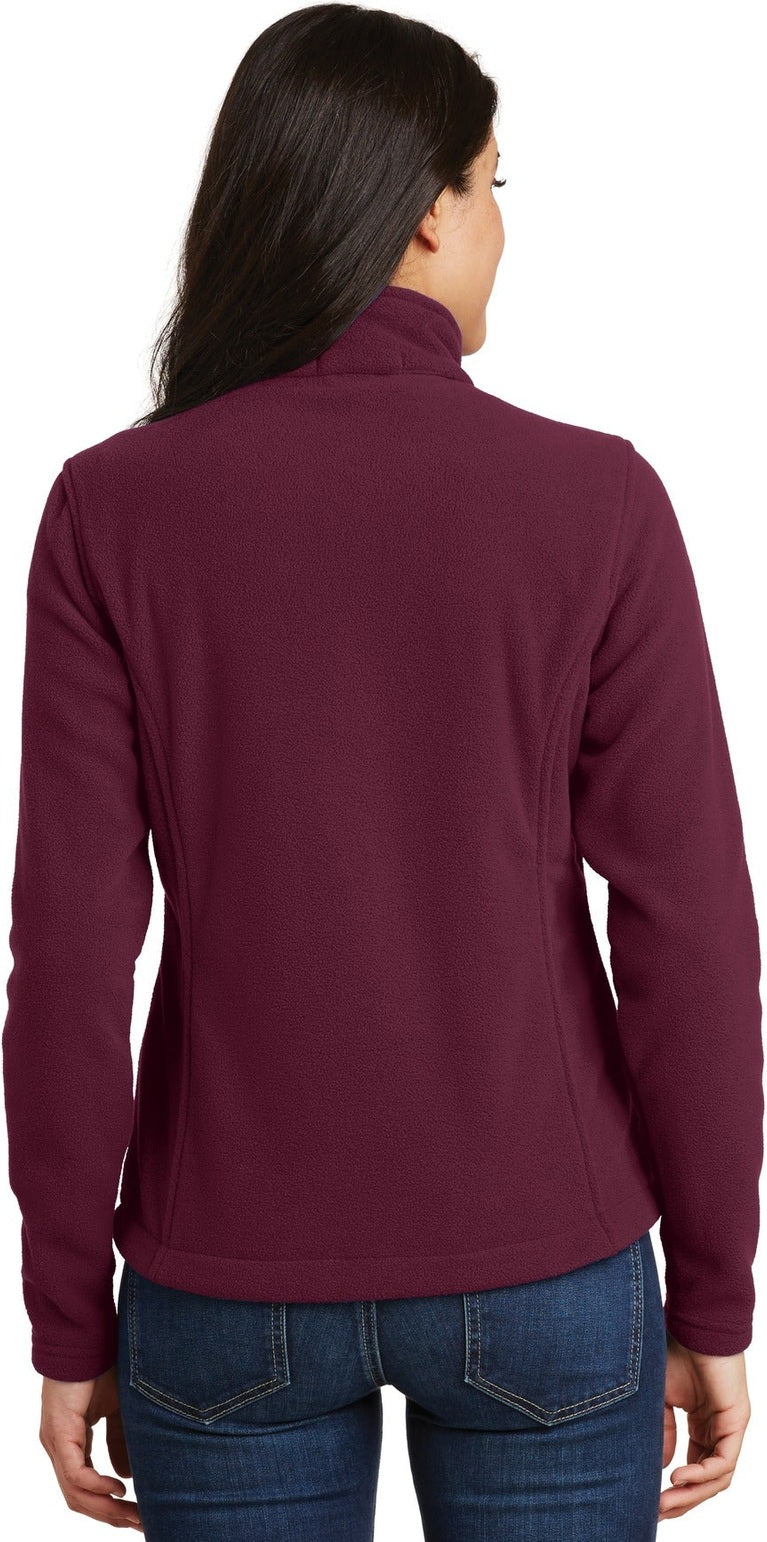 Maroon Port Authority Women's Value Fleece Jacket. L217
