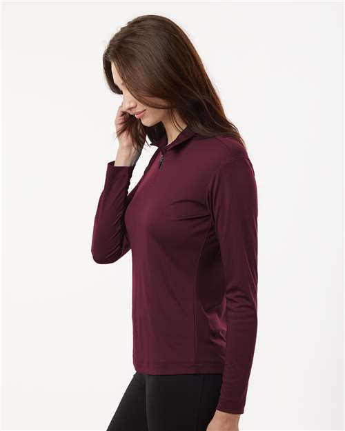 Maroon Pro-Lock Women&#39;s Performance Quarter-Zip Pullover - 41870L