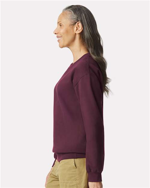 Maroon Softstyle® Midweight Crewneck Sweatshirt - SF000
