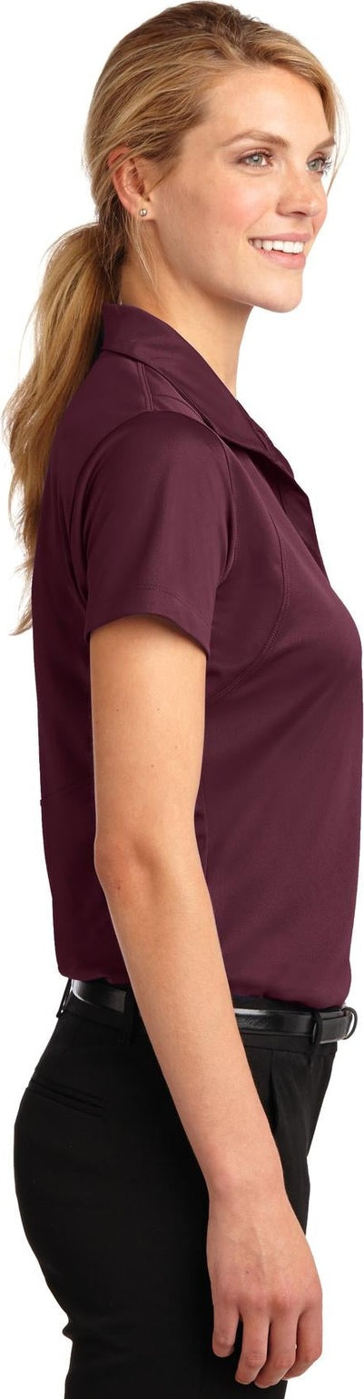 Maroon Sport-Tek Women's Micropique Sport-Wick Polo. LST650